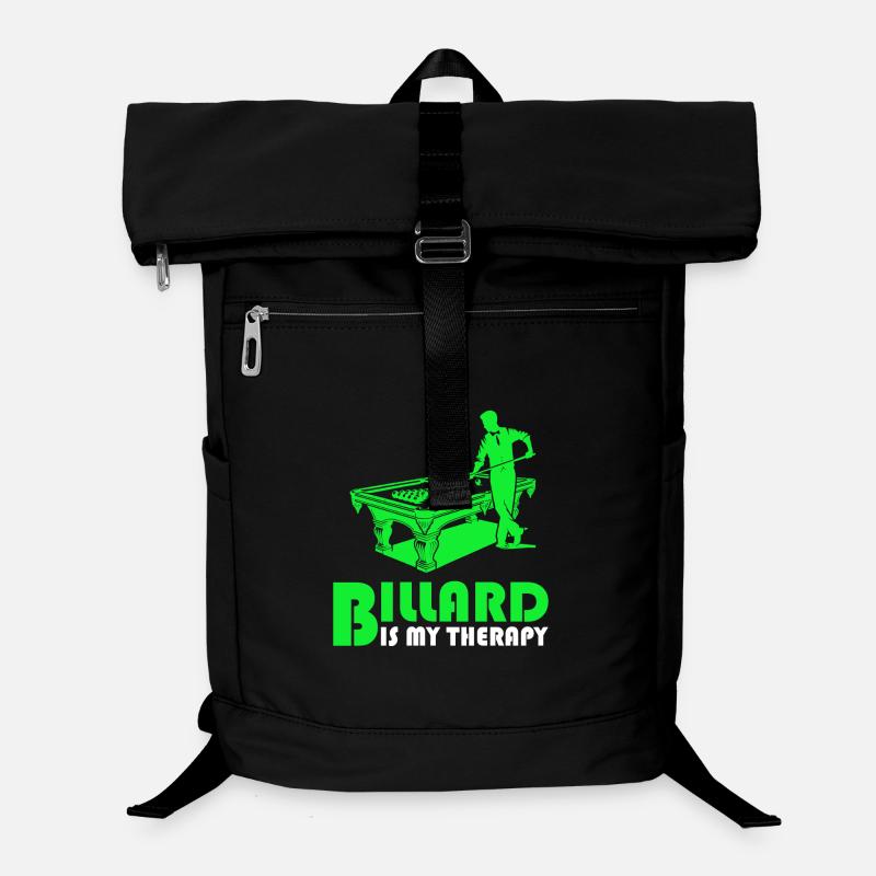 Le billard est ma thérapie Sac à dos ordinateur