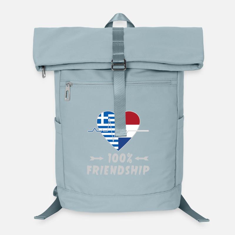Griechenland und Niederlande 100% Freundschaft Laptop-Rucksack 