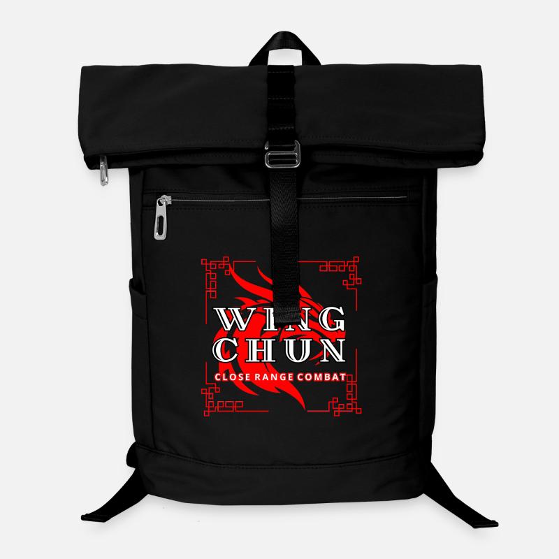 Wing Chun Drachen T-Shirt Nahkampf Laptop-Rucksack 