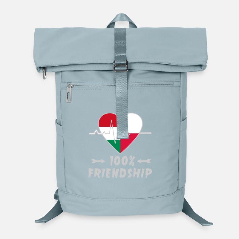 Ungarn und Polen 100% Freundschaft Laptop-Rucksack 