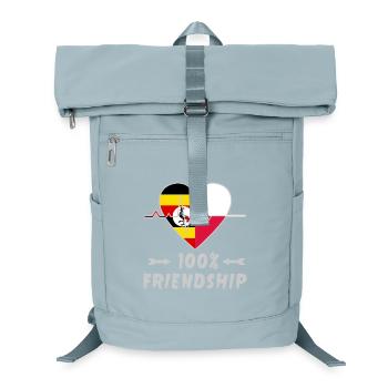 Uganda and Poland 100% friendship - Laptop Backpack - ice blue - Front