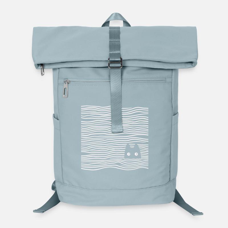 Chat dans la mer Sac à dos ordinateur