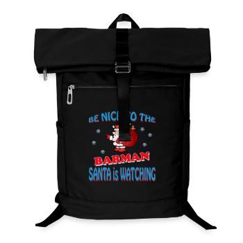 SANTA BARMAN - Laptop-Rucksack  - Schwarz - Vorne