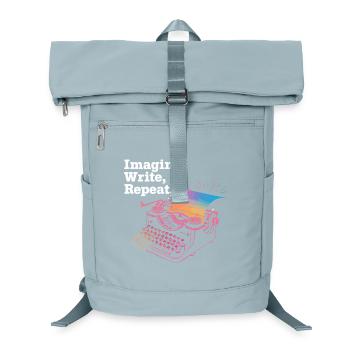 Imagine, Write, Repeat - Laptop Backpack - ice blue - Front