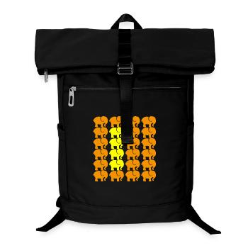 ÉLÉPHANT - Sac à dos ordinateur - noir - Devant