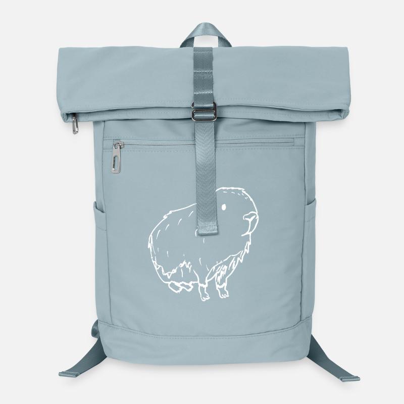 Abstrakt Kapybara-Weiß Laptop-Rucksack 