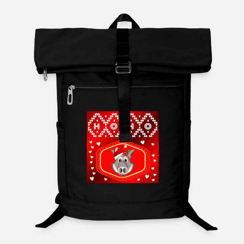 WEIHNACHTEN WILDTIERE WILDSCHWEINE Laptop-Rucksack 