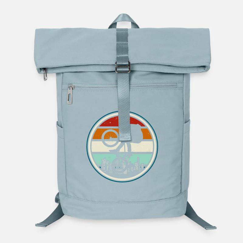 Sunset City BMX Fahrer Laptop-Rucksack 