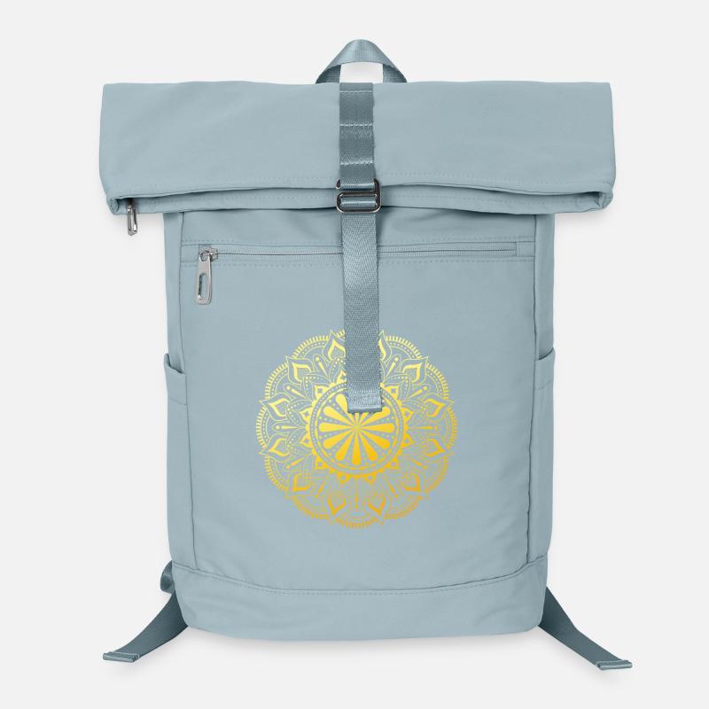 Goldenes Mandala Laptop-Rucksack 