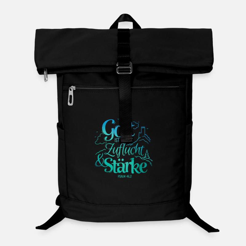 Gott ist unsere Zuflucht und Stärke Laptop-Rucksack 