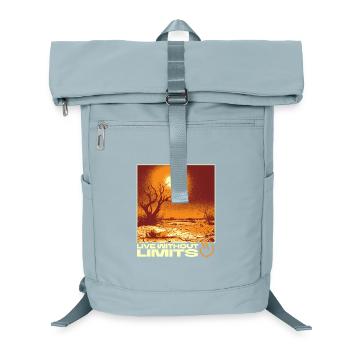 Live Without Limits – Surreal Desert Scene - Laptop-Rucksack  - Eisblau - Vorne