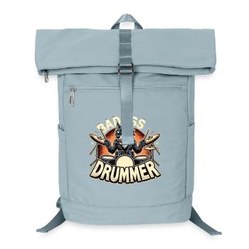 Knallharter Schlagzeuger Wolf cool Geschenk - Laptop-Rucksack  - Eisblau - Vorne