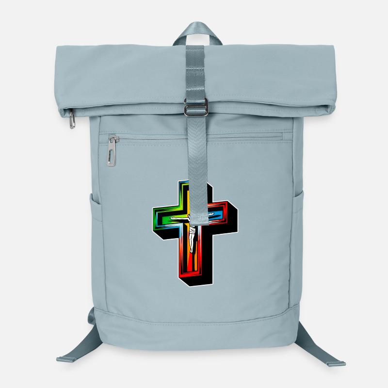 Jésus sur la croix Sac à dos ordinateur