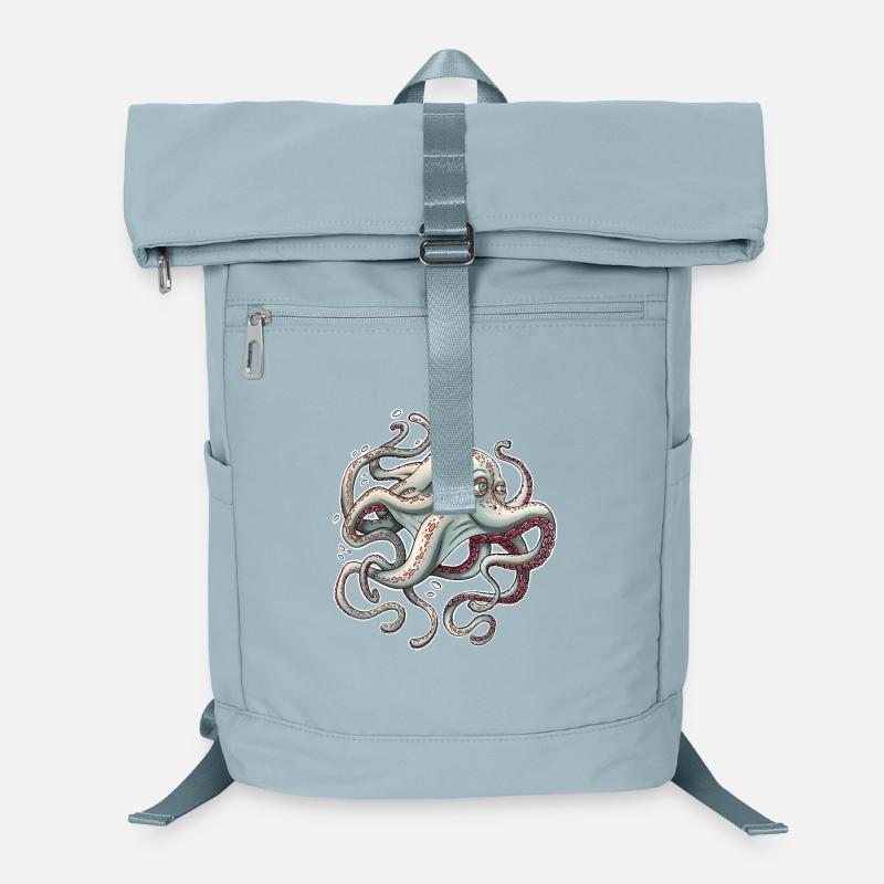 Whimsical Octopus with Dreamy Expression Laptop Backpack