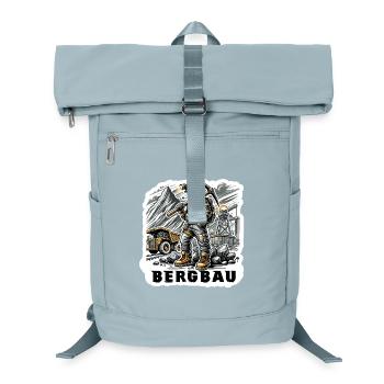Hard work in mining - Laptop Backpack - ice blue - Front