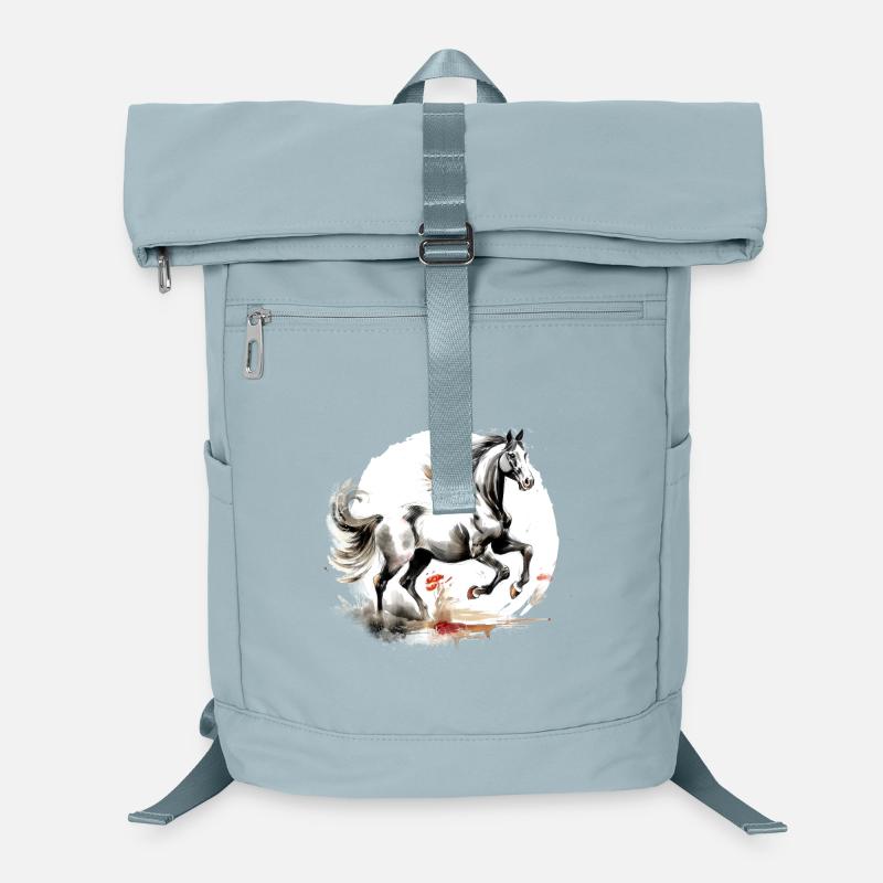Cheval du zodiaque chinois Sac à dos ordinateur