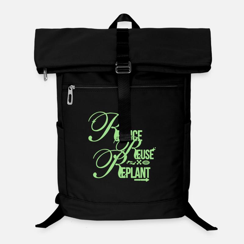 Eco Message – Reduce Reuse Replant Laptop-Rucksack 