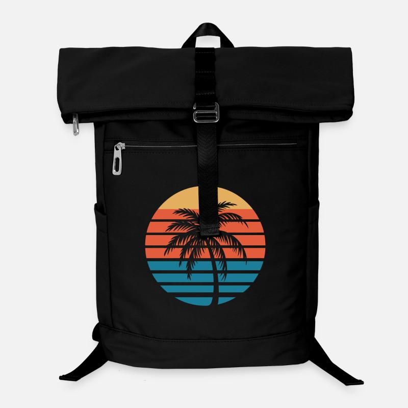 Vintage Beach Vibes Laptop Backpack