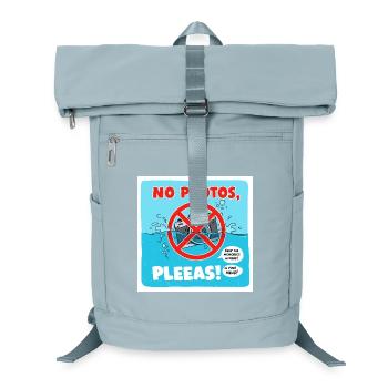 No photos in the swimming pool! Photo: Prohibition sign - Laptop Backpack - ice blue - Front