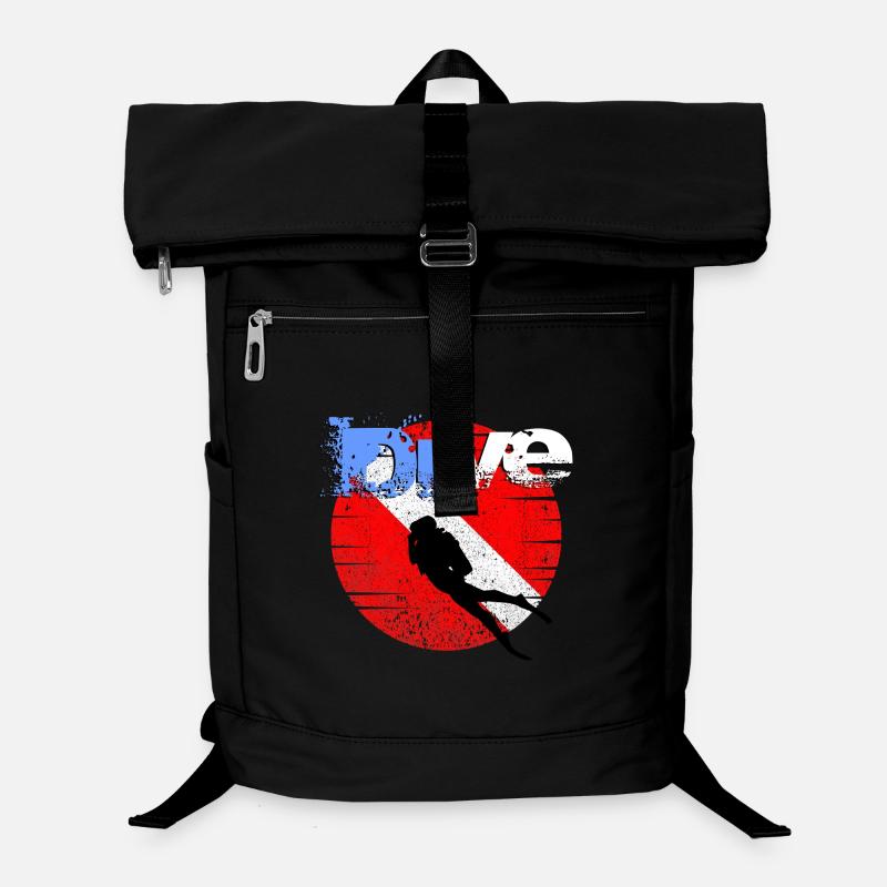 Drapeau de plongée américain Sac à dos ordinateur