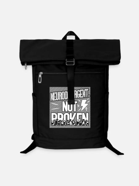 Neurodivergent. Nicht kaputt. - Laptop-Rucksack - Schwarz
