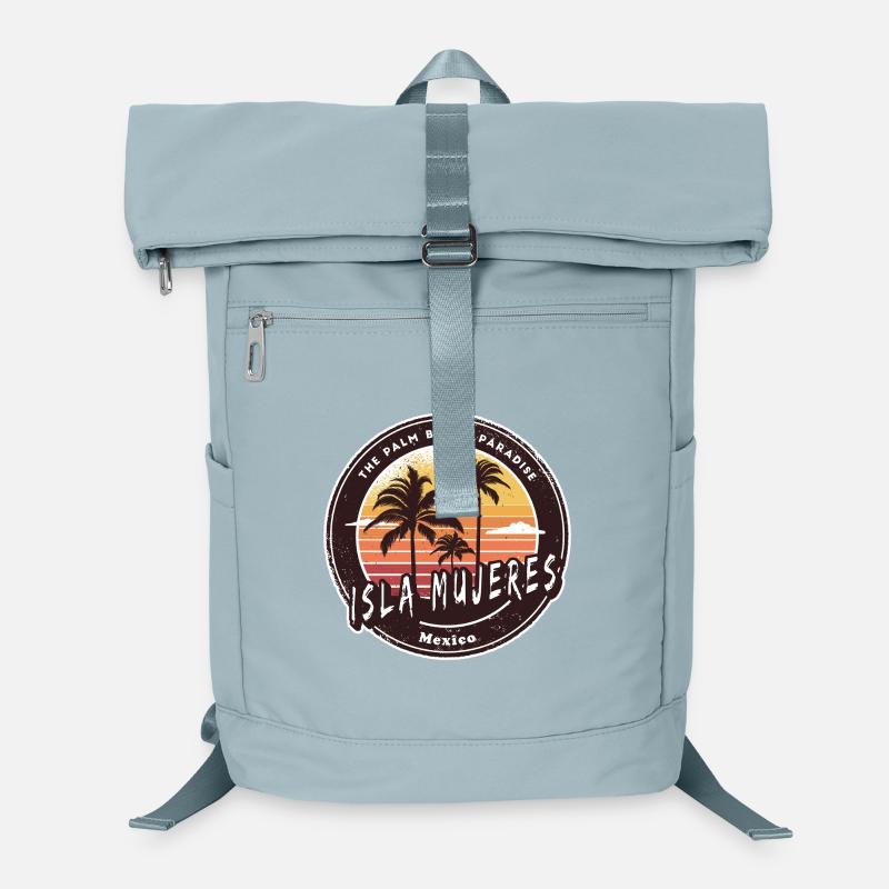 Isla Mujeres Mexiko Palmen Strand Design Laptop-Rucksack 