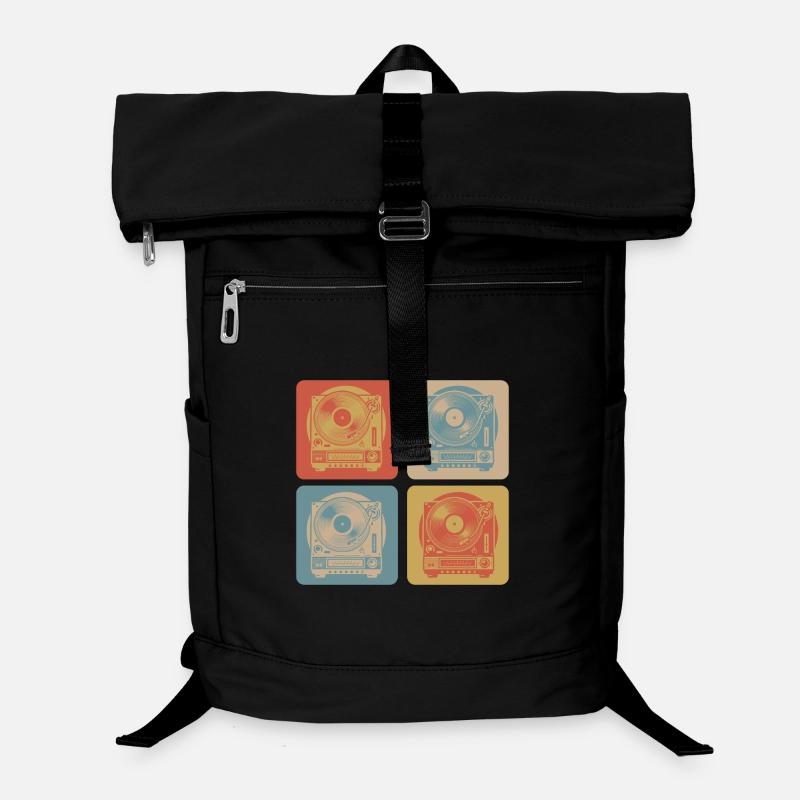 Plattenspieler Vintage Laptop-Rucksack 