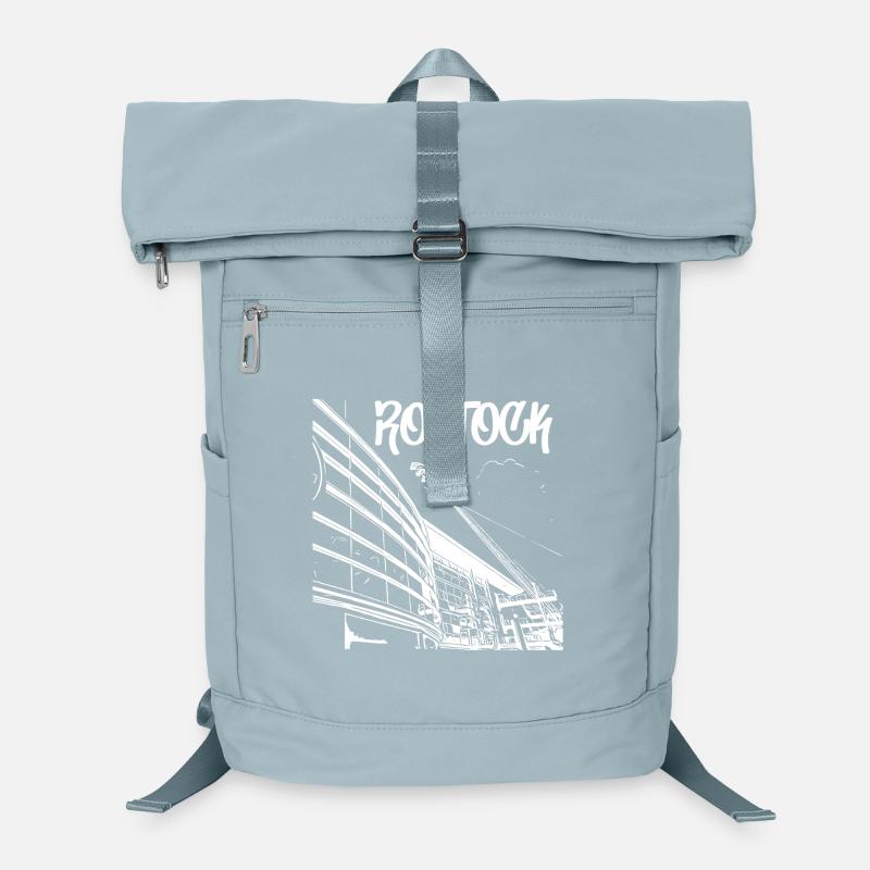 Rostock Skyline Stadium View Laptop Backpack