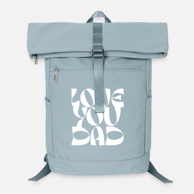 Bold Love You Print Design Laptop Backpack
