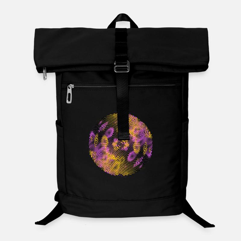 rasterized football soccer colorized Circle Laptop Backpack