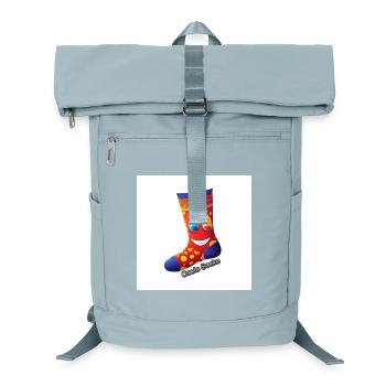 oole Socke | Fröhliches Design mit einem Lächeln - Laptop-Rucksack  - Eisblau - Vorne