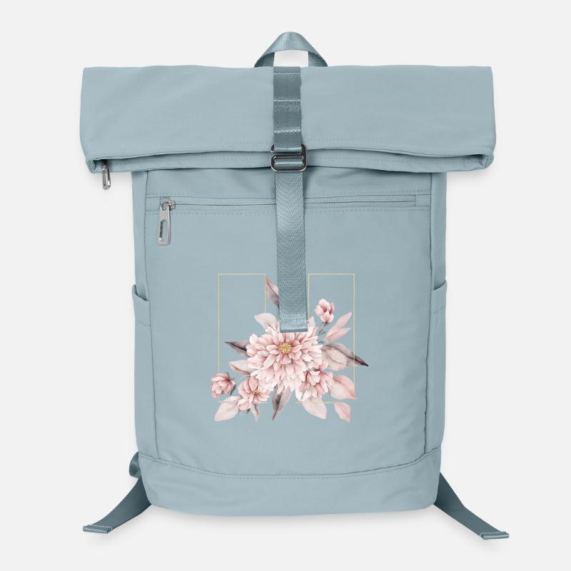 Elegantes Rouge-Blumen-Design Laptop-Rucksack 