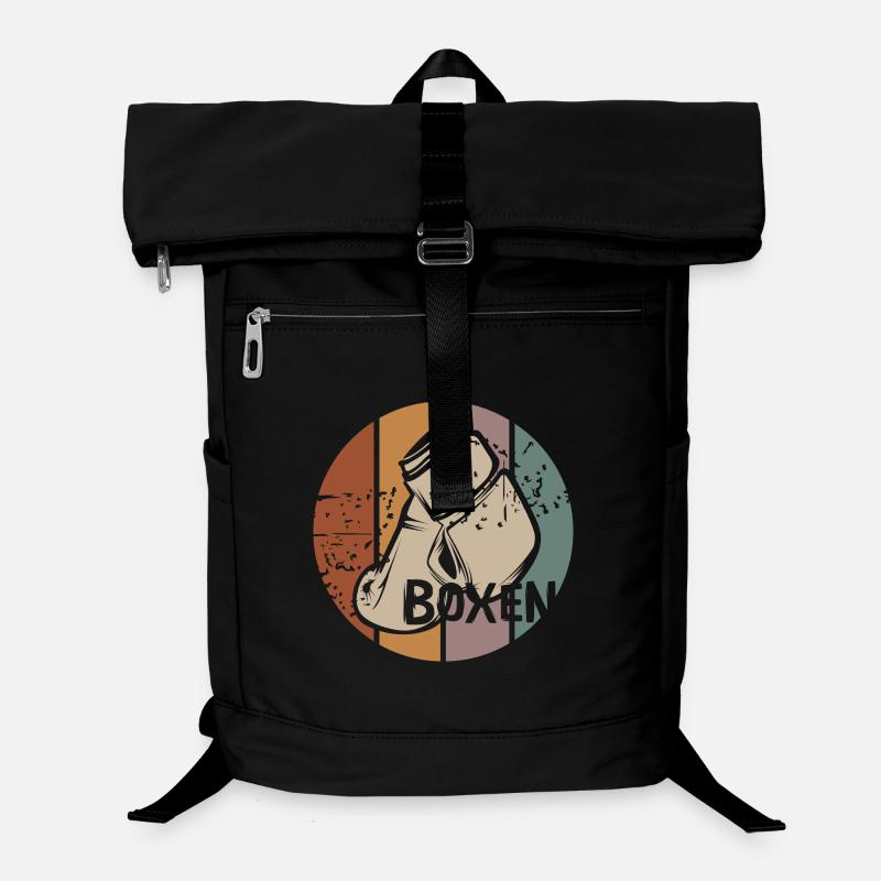 Boxen Retro Design – Vintage Boxhandschuhe Laptop-Rucksack 