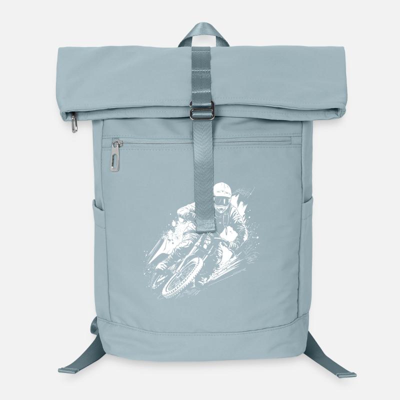 BMX Biker Drawing Laptop Backpack
