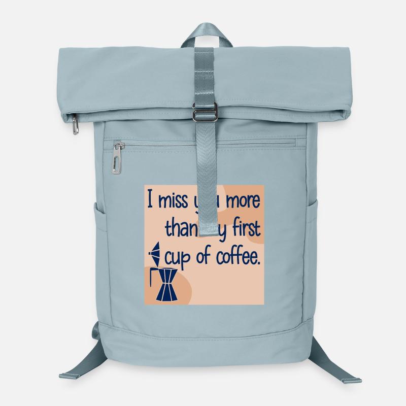 MISS YOU MORE THAN COFFEE Laptop Backpack