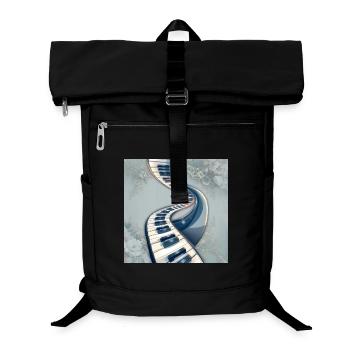 Route des notes de musique en spirale - Sac à dos ordinateur - noir - Devant