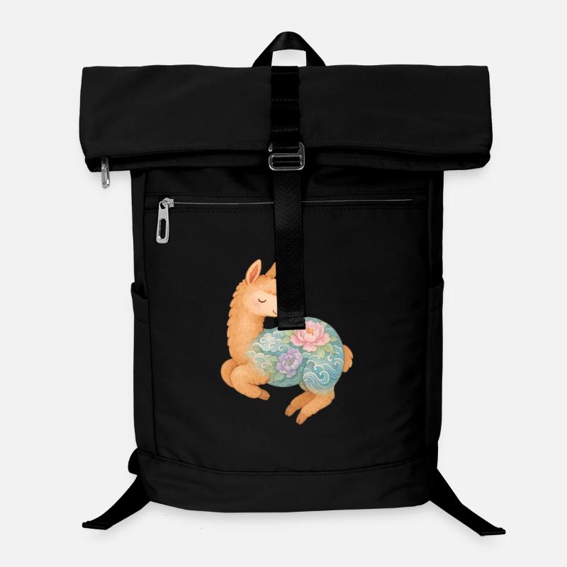 Yakuza Lama - Art du tatouage pastel mignon Sac à dos ordinateur