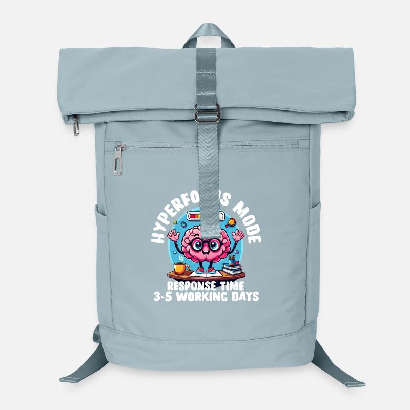 Hyperfocus Loading – Funny Neurodivergent T-Shirt Laptop Backpack