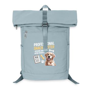 Hundesnack Tester Lebenslauf verfügbar Witz - Laptop-Rucksack  - Eisblau - Vorne