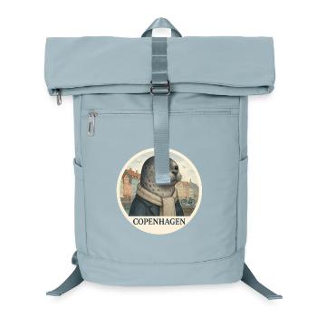 Seehund – Kopenhagen Souvenir Design - Laptop-Rucksack  - Eisblau - Vorne