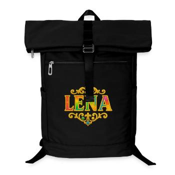 LENA Paillettes Paillettes Or - Sac à dos ordinateur - noir - Devant
