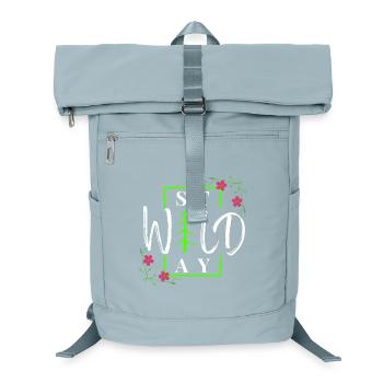 Stay Wild - Rustikaler Winterwald - Laptop-Rucksack  - Eisblau - Vorne