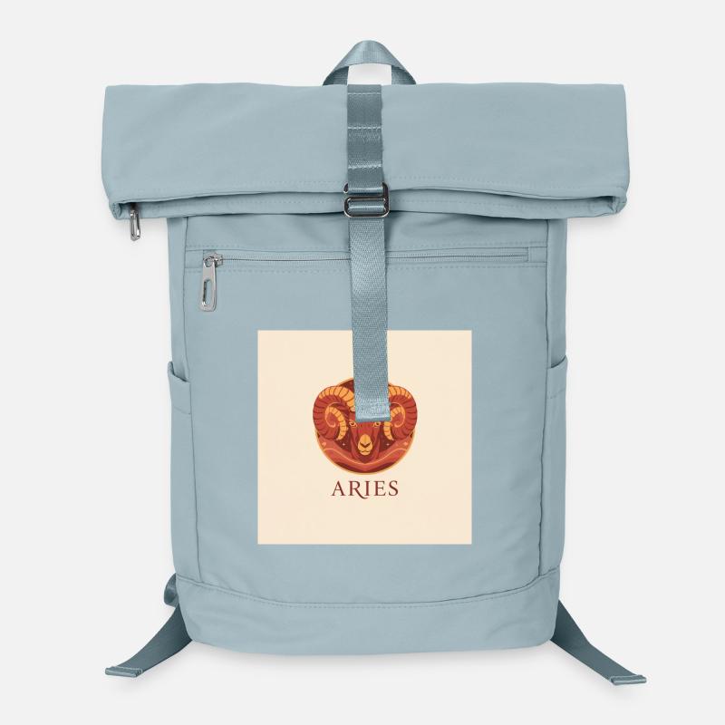 Zodiacal design Aries with ram's head Laptop Backpack