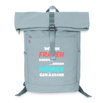 Männer und Frauen Sprüche - Laptop-Rucksack  - Eisblau - Vorne