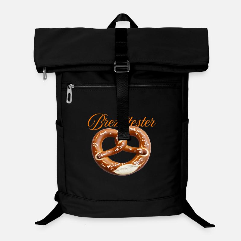 Nœud de bretzel traditionnel avec décoration salée Sac à dos ordinateur