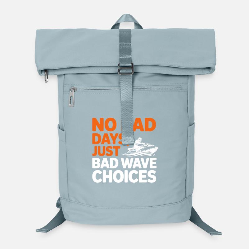 Funny Jetski Bad Wave Choices  Laptop Backpack