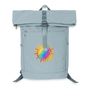 Vibrant Rainbow Sunburst Design - Laptop Backpack - ice blue - Front