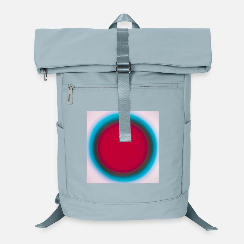 Roter Kreis im blauen Ring Laptop-Rucksack 