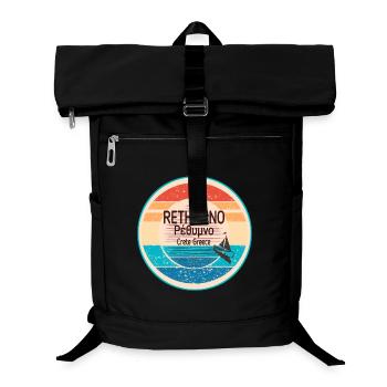 Greek sunset look Crete  - Laptop-Rucksack  - Schwarz - Vorne