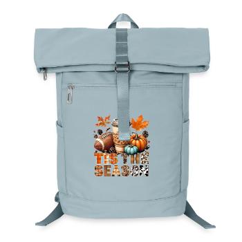 Tis the season Herbstzeit mit Football und Kaffee - Laptop-Rucksack  - Eisblau - Vorne